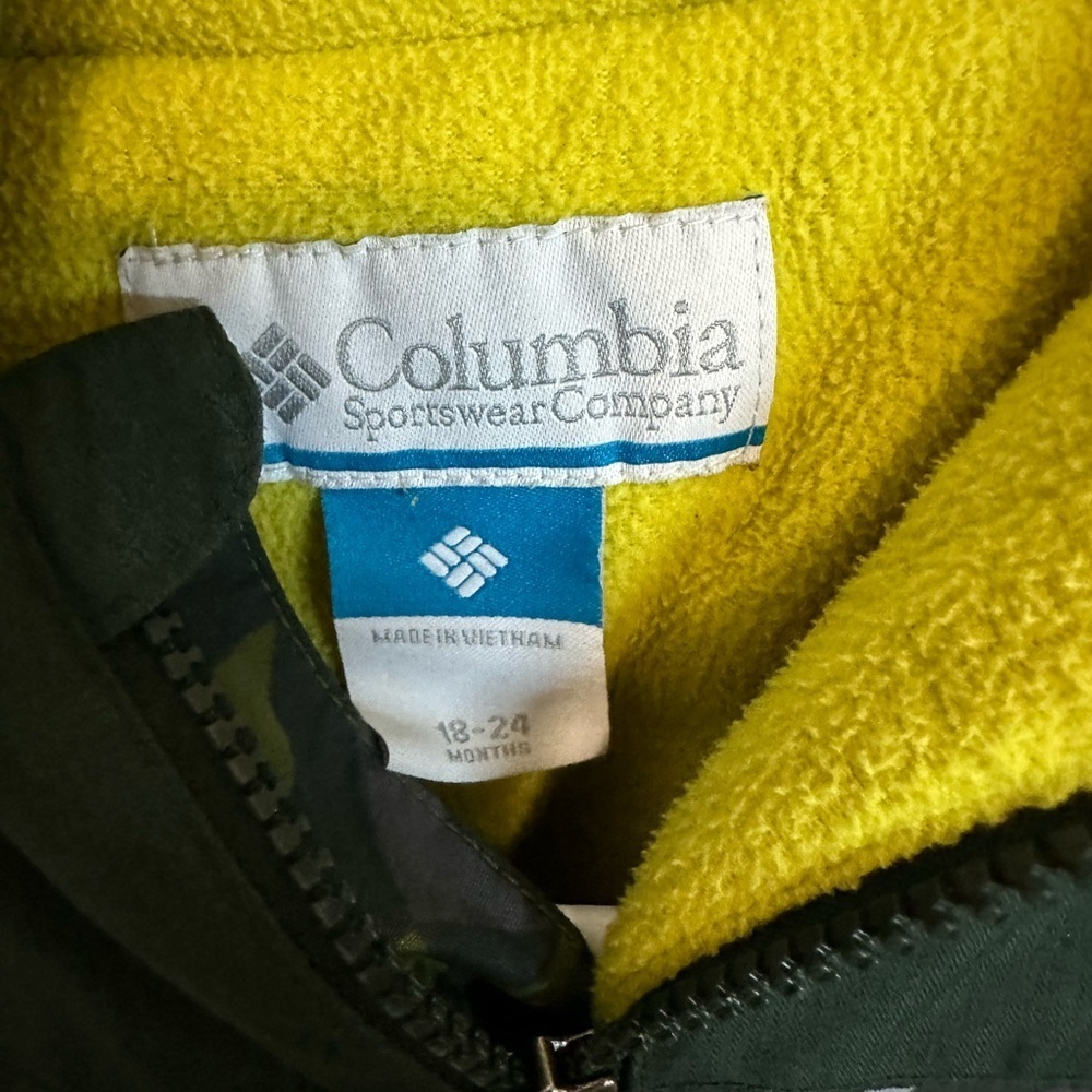Columbia Green and Yellow Baby Snowsuit - Picture 4 of 5